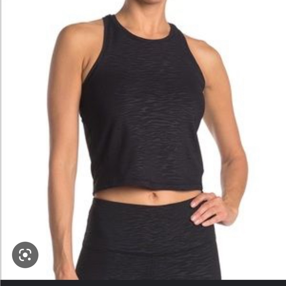 90 degrees black zebra high neck tank top